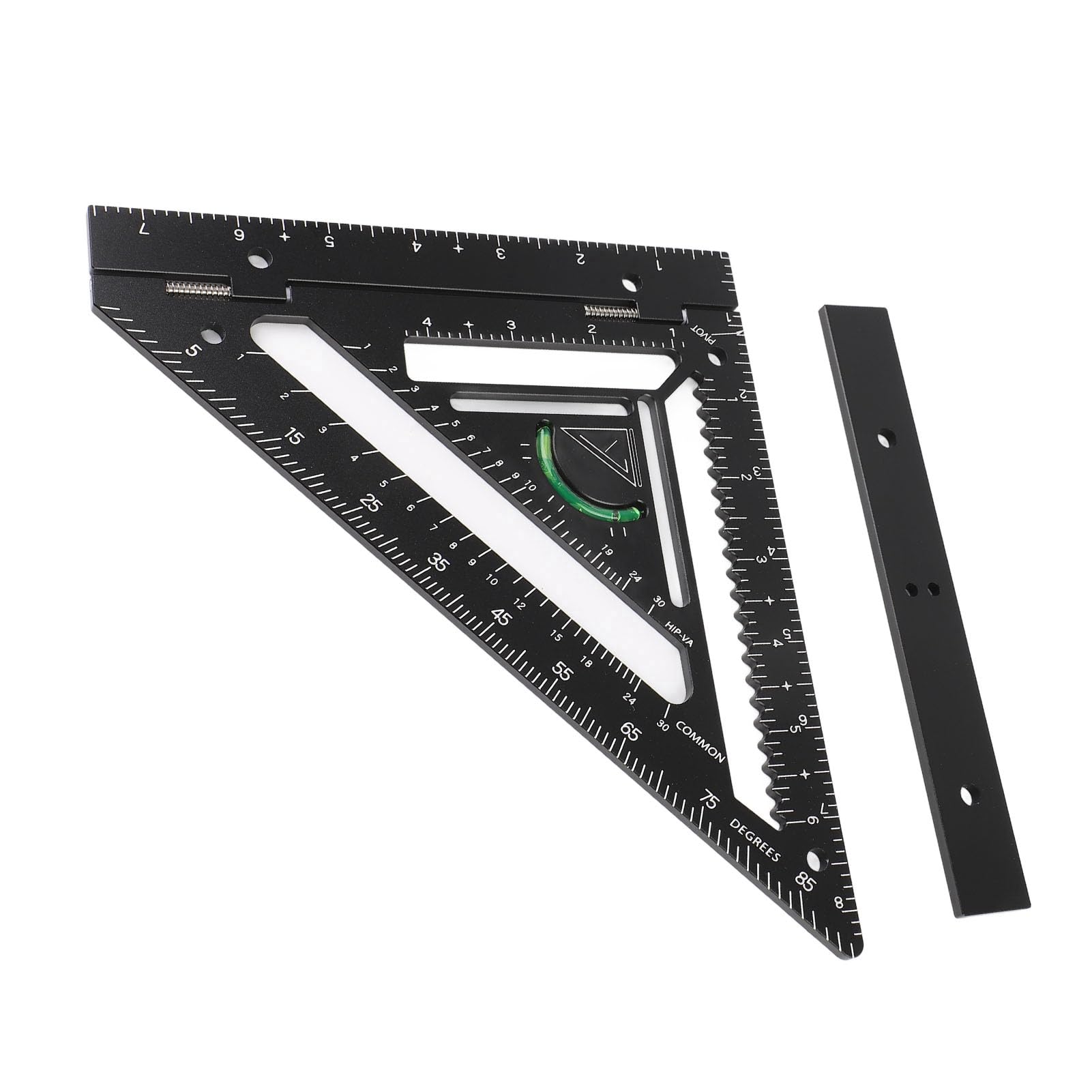 Professionelles Winkelmaß für Zimmerleute, hochpräzises Dreiecklineal aus Aluminiumlegierung, Sparrenhalter