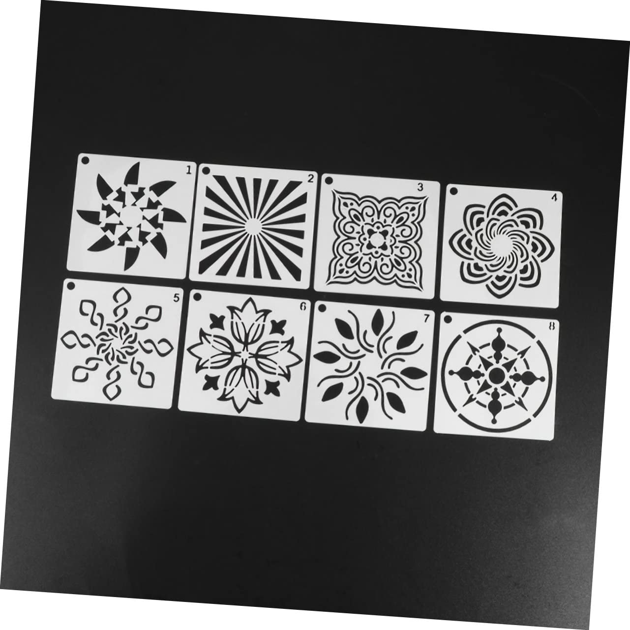 DIYEAH 112stücke Mandala Schablonen Set Wiederverwendbare Malvorlagen Für Kreative Kunstprojekte Für Wandgestaltung Möbel Und Bastelarbeiten
