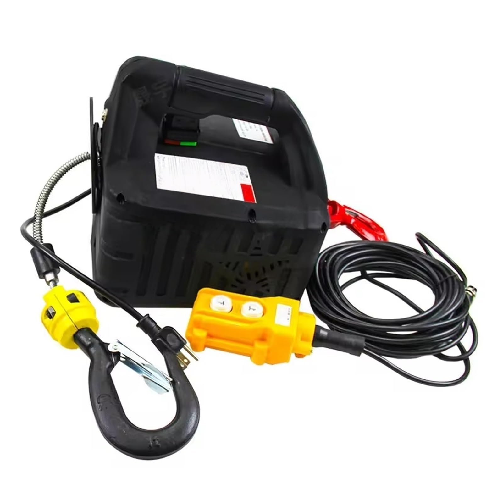 Palan Électrique Portable 3 En 1, 220V, Télécommande Sans Fil, Treuil, Machine, Système De Poulie À Crochet Bras Cadre Durable de Levage Palan Électrique