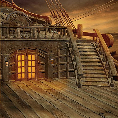 Fivan 8X8Ft(250X250Cm) Navigation Pirate Theme Party Backdrop Photography Background Pirate Ship Photo Booth For Studio Or Home Decor Fd-4861 #TOP3