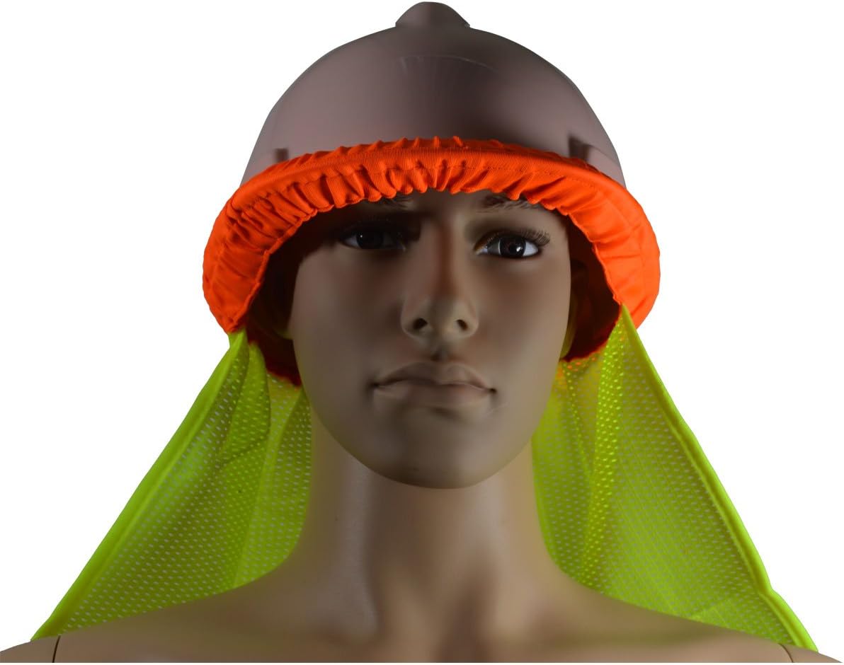 HNS High Visibility Neck Sun Shield for Hard Hats