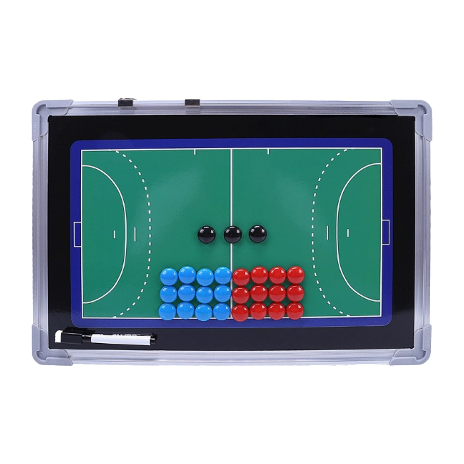 Pizarra táctica para Entrenadores, Pizarra de borrado en seco Balonmano for Entrenadores, diseño Doble Cara, for Escuela/Club/competición
