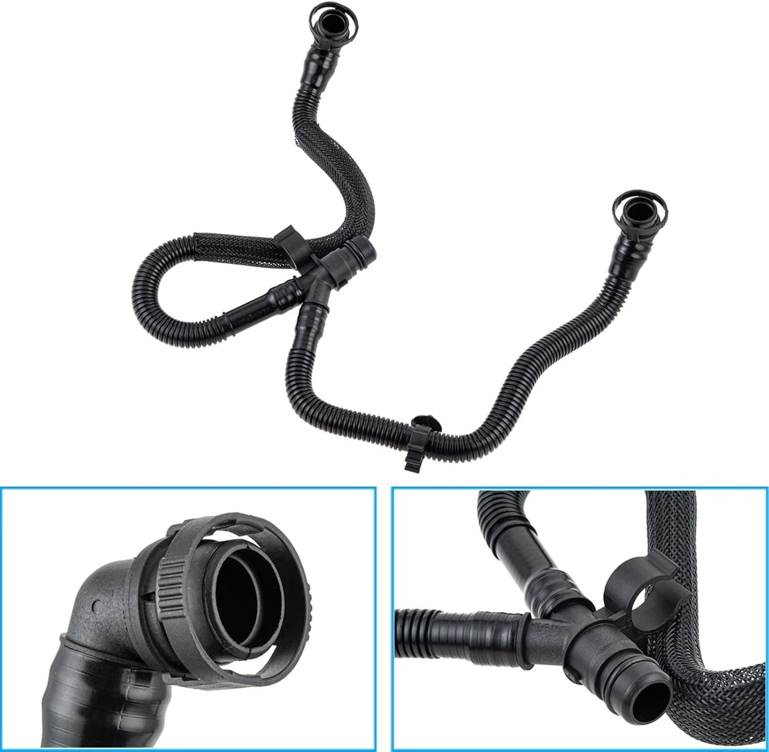 Crankcase Vent Pipe Compatible With For Q7 3.0T 2010-2015 A4 B8 A5 A6 C6 C7 A7 A8L D4 Q5 Car Engine Crankcase Vent Hose Breather Vent Pipe 06E103217AC