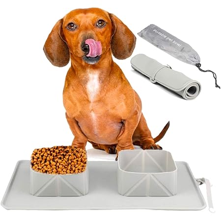 Amazon S Fields Inc 犬猫 携帯用 シリコン エサボウル 食器 お皿 餌 水やり お出かけ 散歩 ドッグ キャット グレー S Fields Inc 食器 ボウル 通販