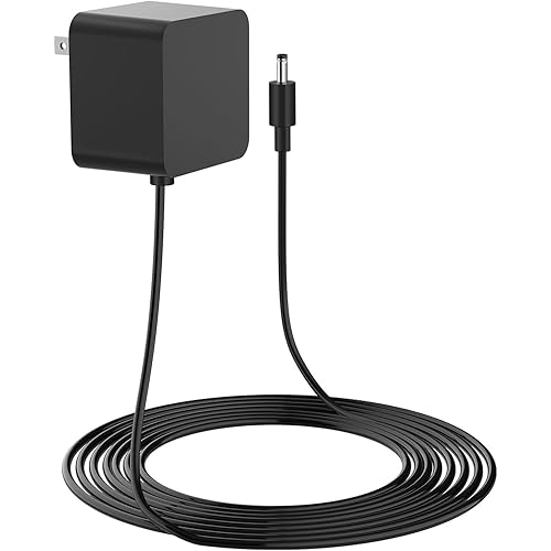 Amazon Echo Dot 3rd/4th Gen Power Adapter with Clock, Kids Edition, Show 5, Spot, Fire TV Cube AC/DC Adapter