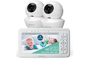 Babysense 5" HD Split-Screen Baby Monitor: Your Window to Peace of Mind