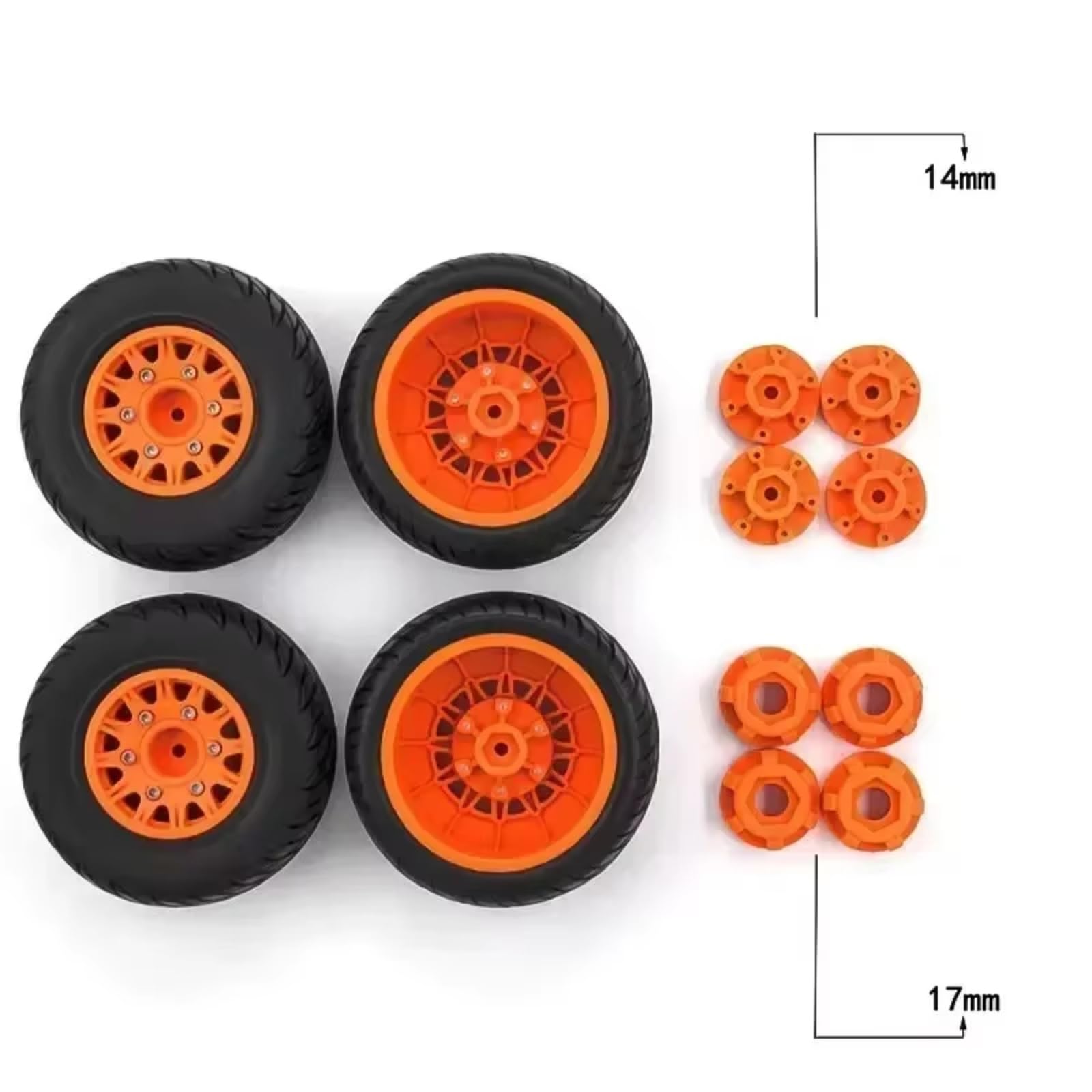 Compatibile con 1/8 1/10 RC Car Short Course Truck Aggiornamento Modifica Parti di Ricambio Accessori Pneumatici Ricambi RC