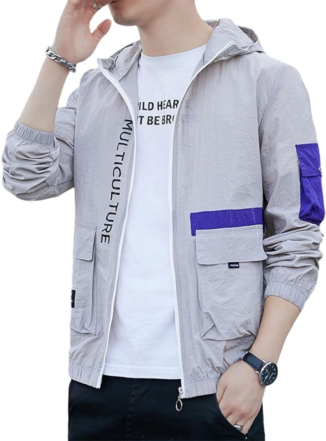 1128円 卸売り ジャケット メンズ 夏服 薄手 ウインドブレーカー 釣り服 Uvカット フード付 カジュアル 大きいサイズ 日焼け止め 軽量 撥水 速乾 ジャンパー コート おおきいサイズ 釣り アウトドア ビーチ スポーツ M 4xl