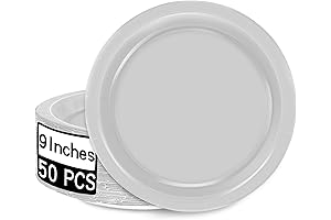 QZYL Silver Gray Paper Plates: The Perfect Dinnerware Solution for Any Occasion