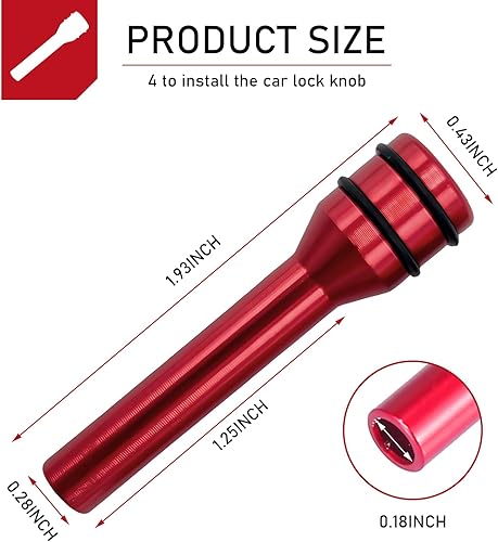 Miniatura 20 de 4 piezas de cubierta de metal antiarañazos antioxidante para puerta interior de automóvil, cerradura de puerta de seguridad modificada plateado