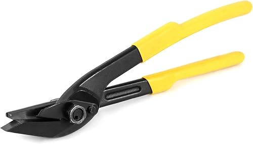 QWORK 12" Heavy Duty Strapping Cutter for Steel & Polyester (PET) & Polypropylene (PP), Strapping up to 13/16" Width and 0.05" Thickness, 1 Pack