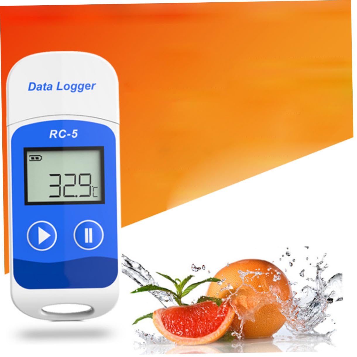 GLEAVI Registratore Di Temperatura Digitale 3200 Registrazioni Mini Termometro Logger Display Lcd Dati Salvati in Formato