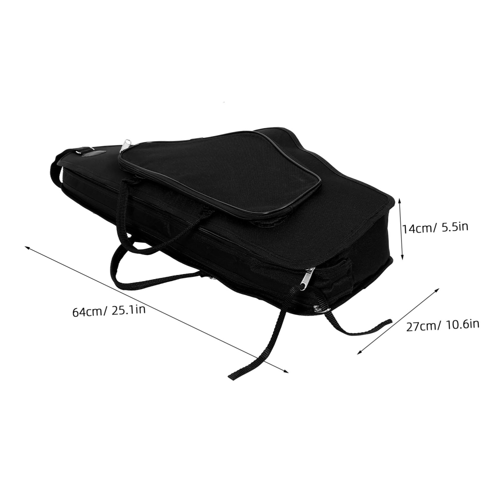 Yardwe Portable Alto Saxophone Case with Shoulder Strap Shockproof Design Durable Sponge Material Convenient for All Ages Saxophone Storage