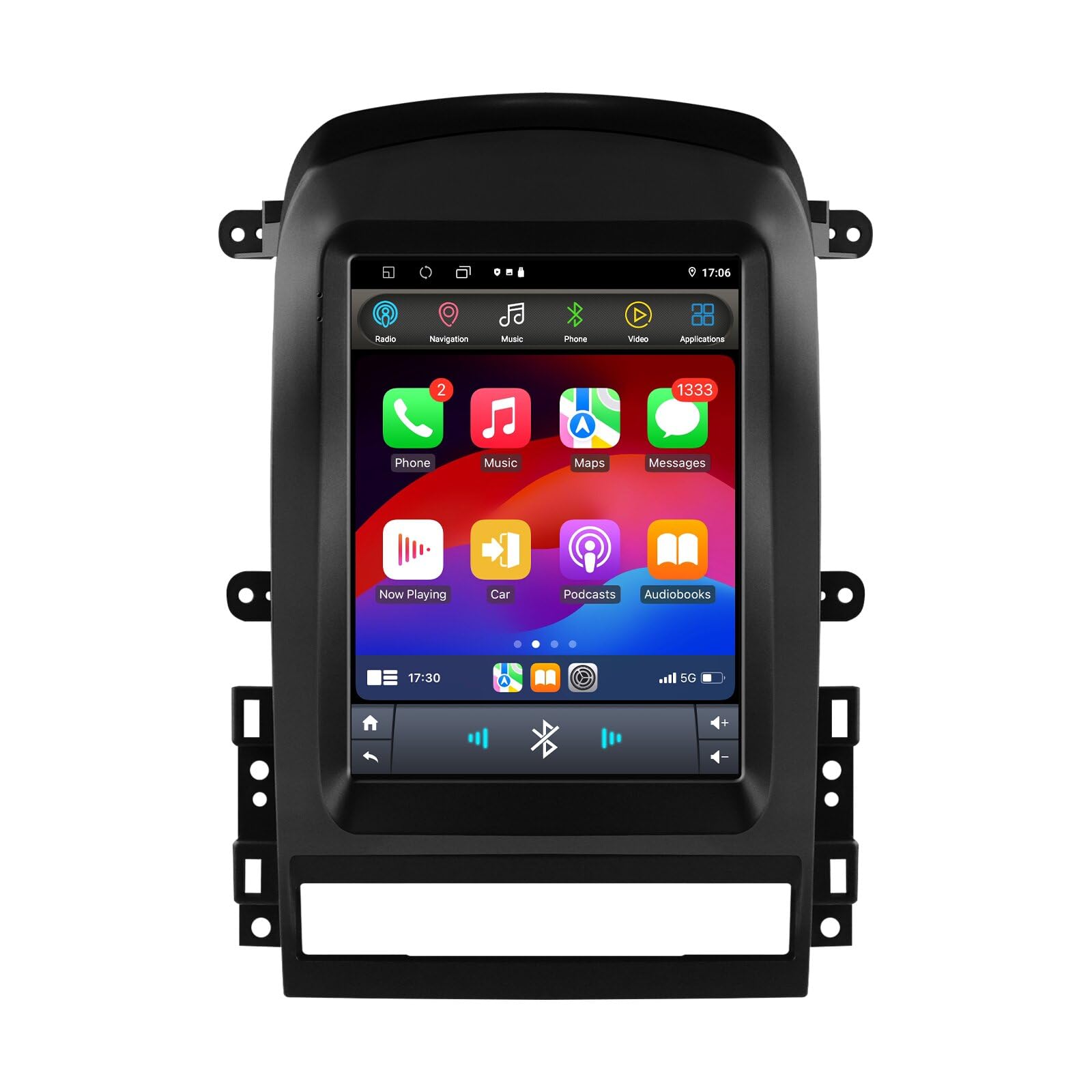 Ossuret Autoradio pour Chevrolet Captiva (2006-2012) (climatisation Manuelle), 9.7 Pouces Android 14 écran Tactile 2+64 Go Navigation GPS avec Carplay Commande au Volant Bluetooth (modèle A)