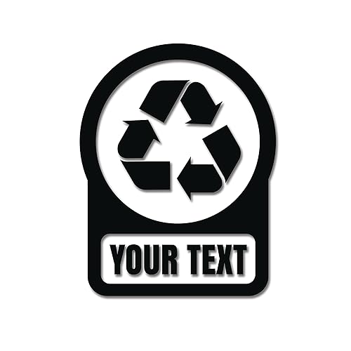 Miniatura 1 de Pegatinas para etiquetar papel de reciclajeplásticobotellasvidrio para contenedor de basura de papelera, para el hogaroficina, calcomanía compatible