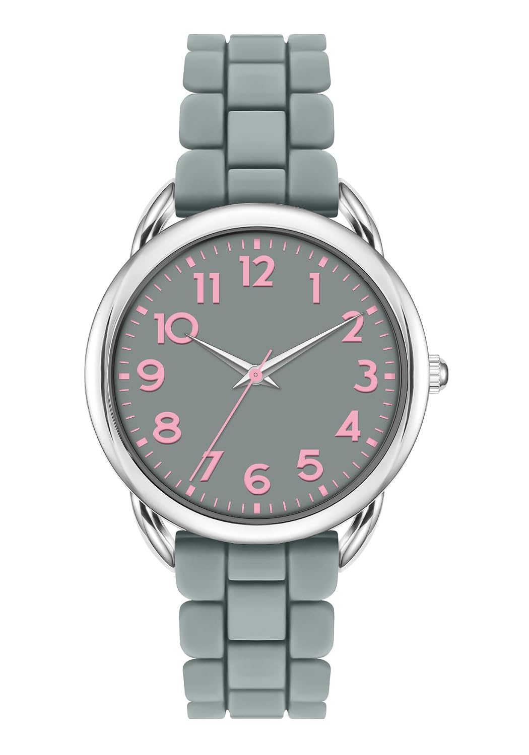 Asan Ge 36MM Women’s Watch – Comfortable Silicone Band, 3ATM Water Resistant, Scratch Resistant, Accurate Japanese Quartz – Stylish & Reliable,Women’s Wrists Large Face Watch Easy to Read