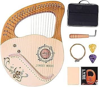 美しい音色♪ 膝の聖ハープ　木製ハープ 15弦 弦楽器
ご覧 美しい音色♪ 膝の聖ハープ 木製ハープ 15弦 弦楽器 ご覧 美しい