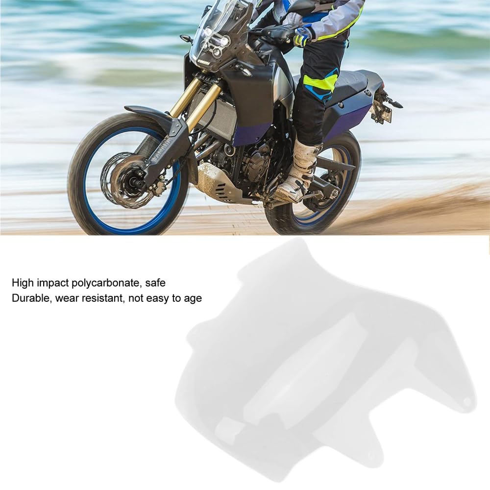 Shkalacar Protector de Faros de Moto, Faros Guardias Cubierta Acrílica con Tornillo de Montaje para Tenere 700 2019-presente
