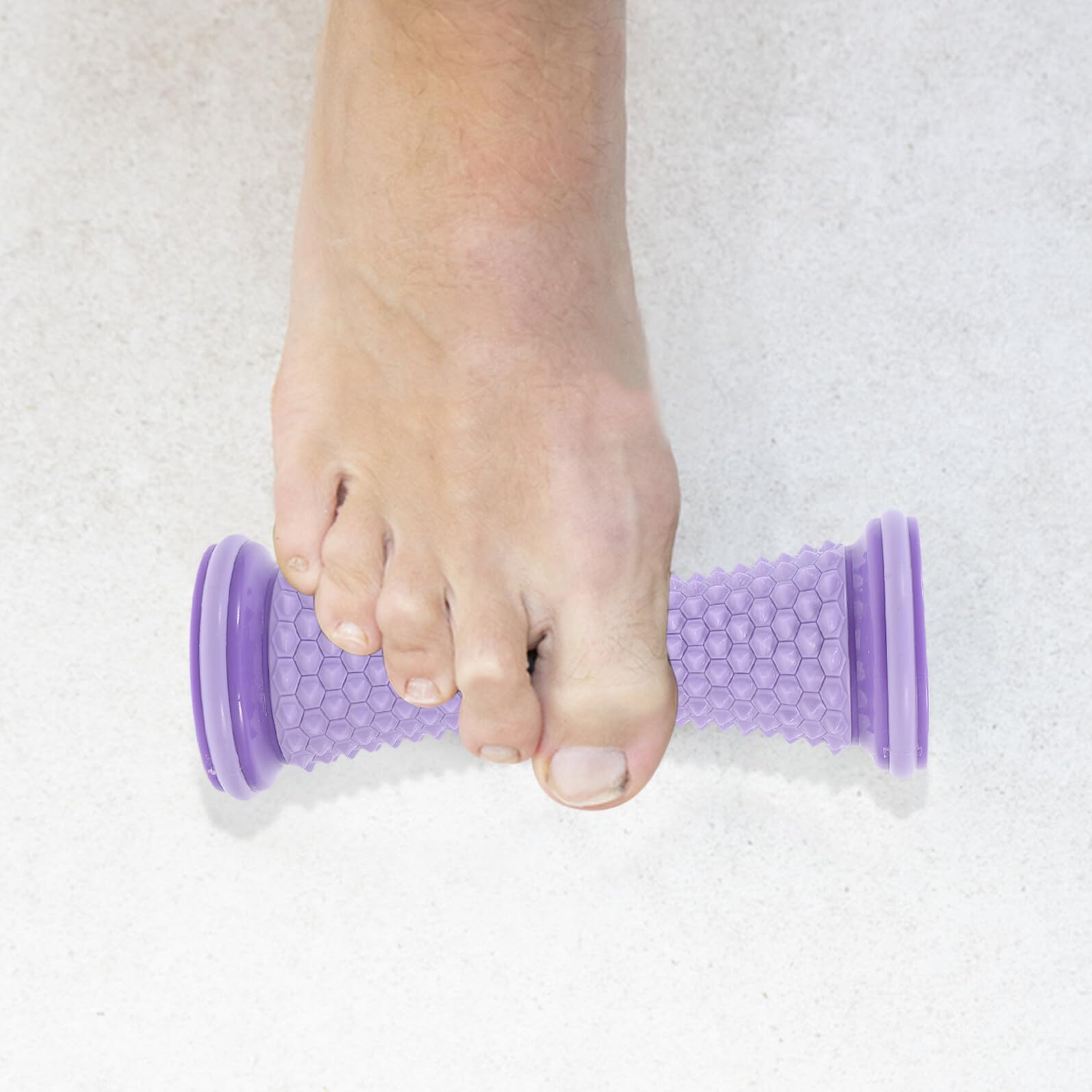 Muskelmassagerolle für Fuß und Ferse 2 Stück Tragbares Fußmassagegerät mit Ergonomischem Design Geeignet für Yoga und Alltag zur Gezielten Druckpunktmassage