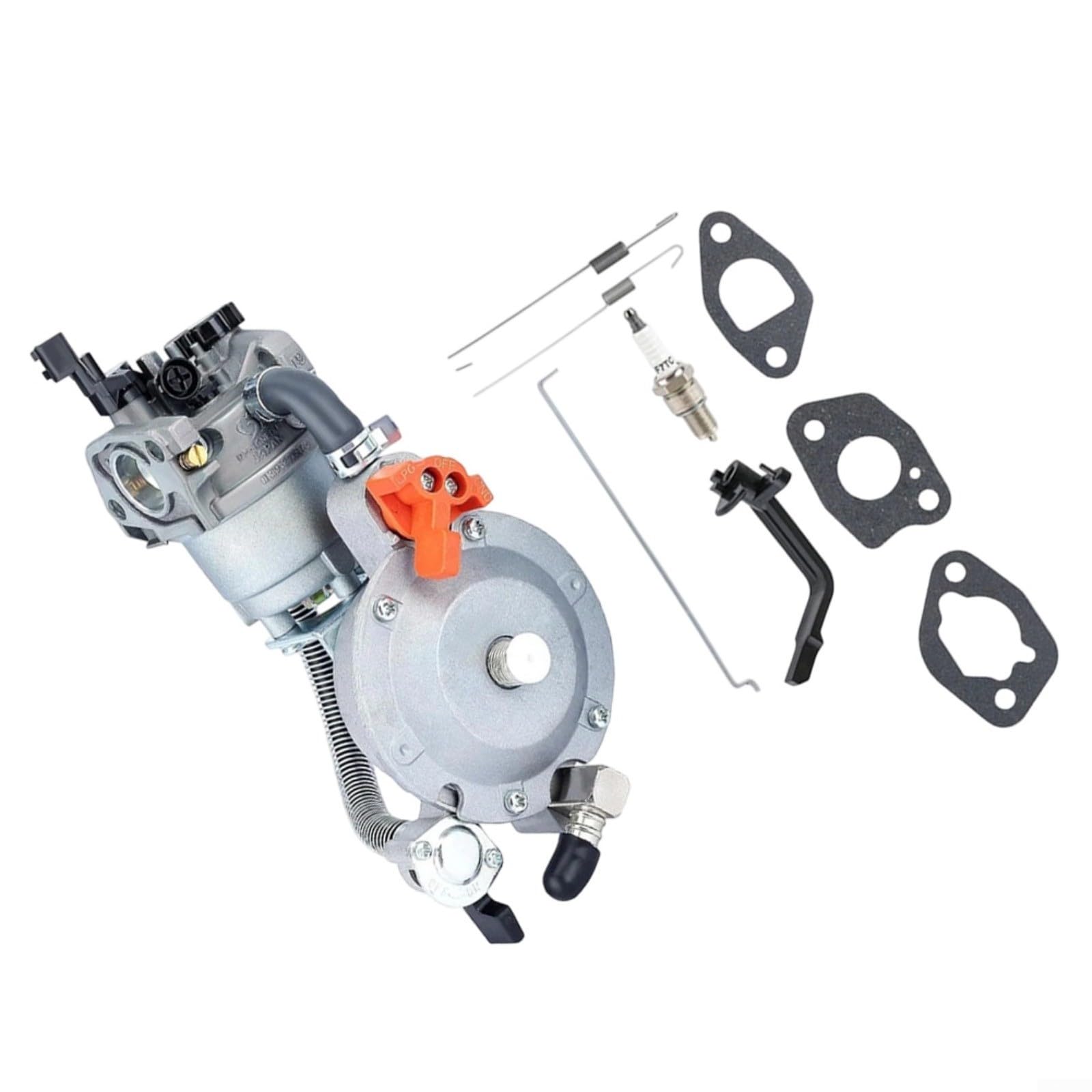 Kit de carburador de propano de doble combustible para conversión de GLP o gas natural, accesorio de generador de metal para GX160, para GX200