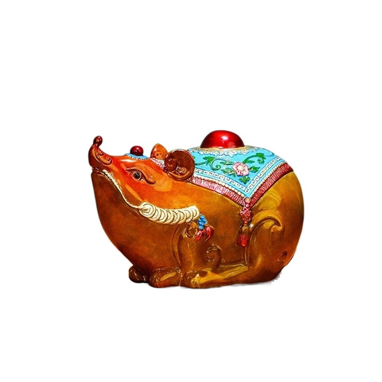 GLETSF Brass Decor Desktop Statue Fortunate Gourd Home Living Room Entrance Copper Gourd Copper Sculpture Brass Ornament Decoration Statues For Home Decor,B