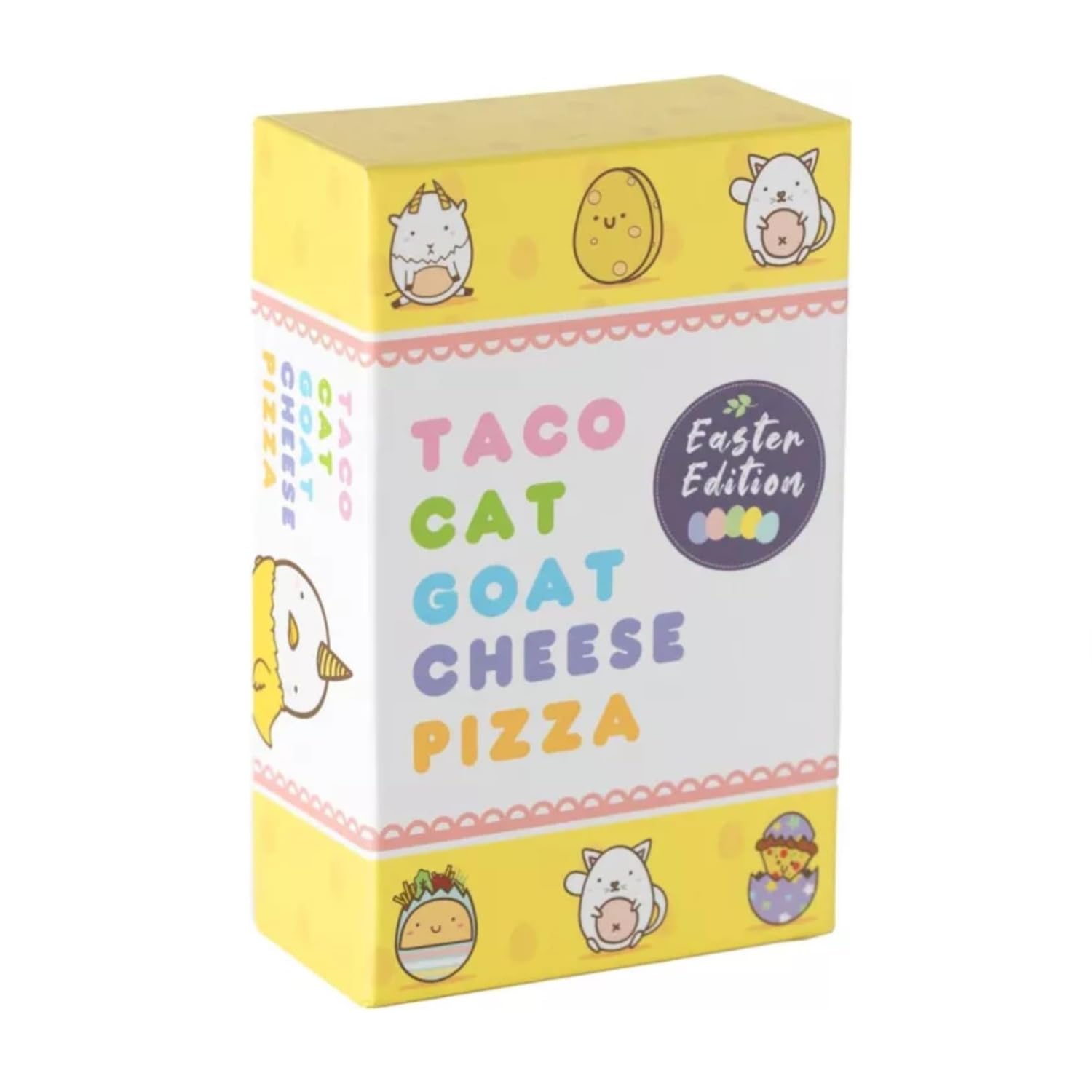 Taco Cat Goat Cheese Pizza Easter Edition Card Game for Family Game Night | Candy-Free Easter Basket Stuffers | Easy to Play 15 Minute Rounds | Fun for Kids, Teens, Adults, and Families | 2-8 Players