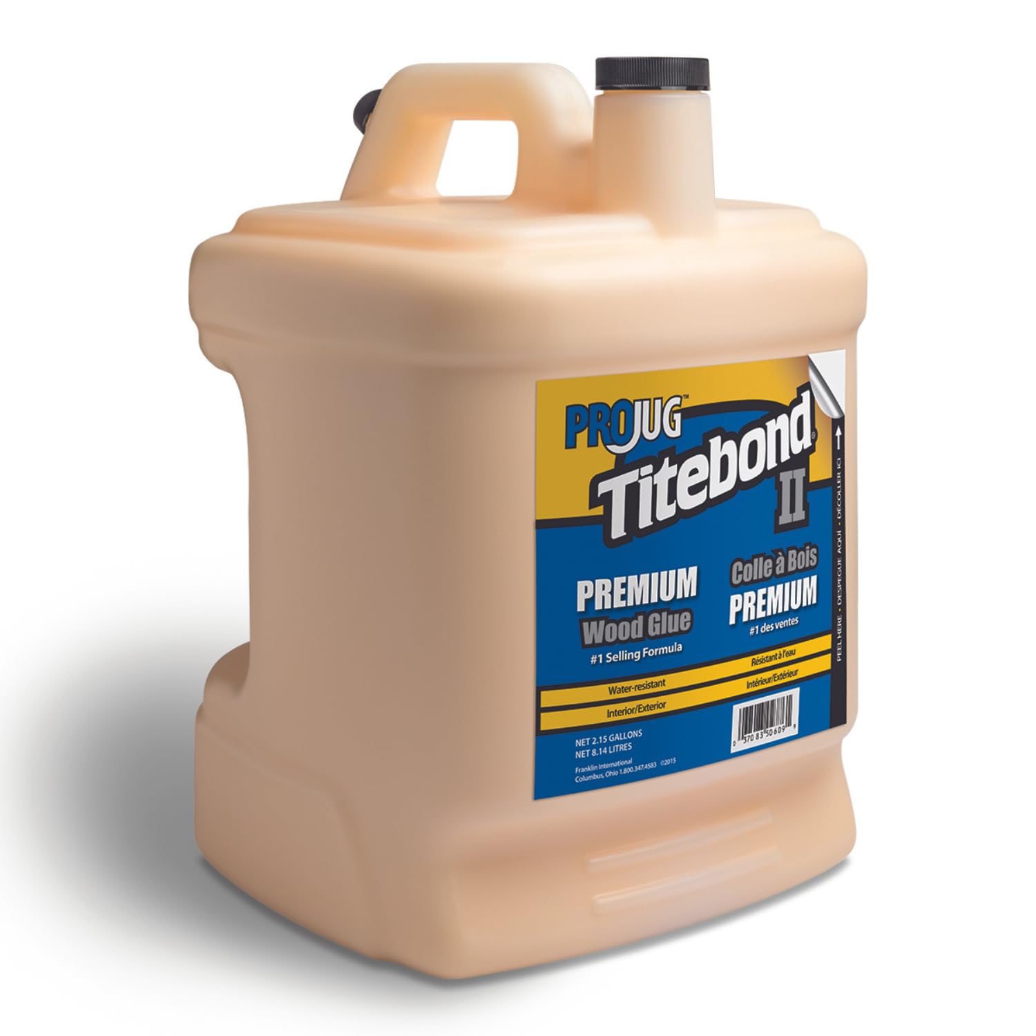 Titebond II Colle à bois de qualité supérieure résistante aux intempéries Projug 8,14 l