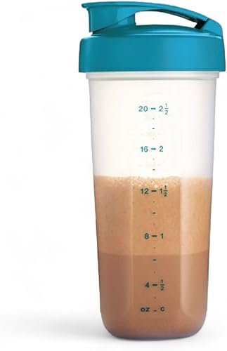 Miniatura 2 de Tupperware Batidora batidora Quick Shake de 20 onzas de capacidad en azul turquesa