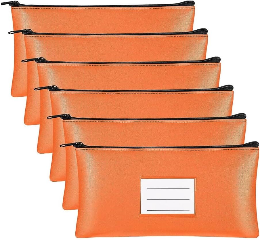 Set 6 Sacchetti Con Cerniera Per Soldi - Buste Trasparenti Portamonete Per Contanti, Ricevute, Monete - Foto 7