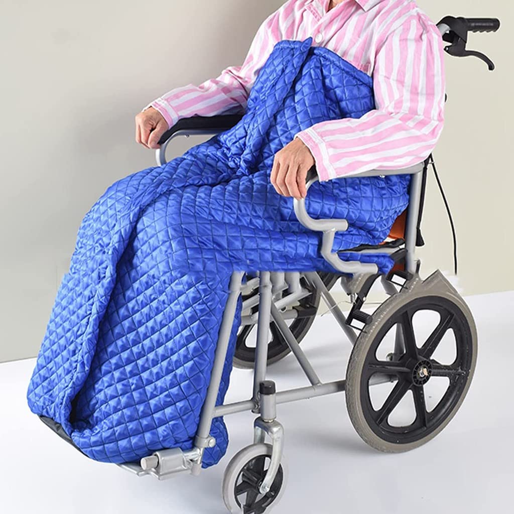 Funda impermeable para silla de ruedas, funda para silla de ruedas, manta para silla de ruedas, manta para silla de ruedas, bolsa cálida para piernas, pies y espalda para adultos, funda acogedor