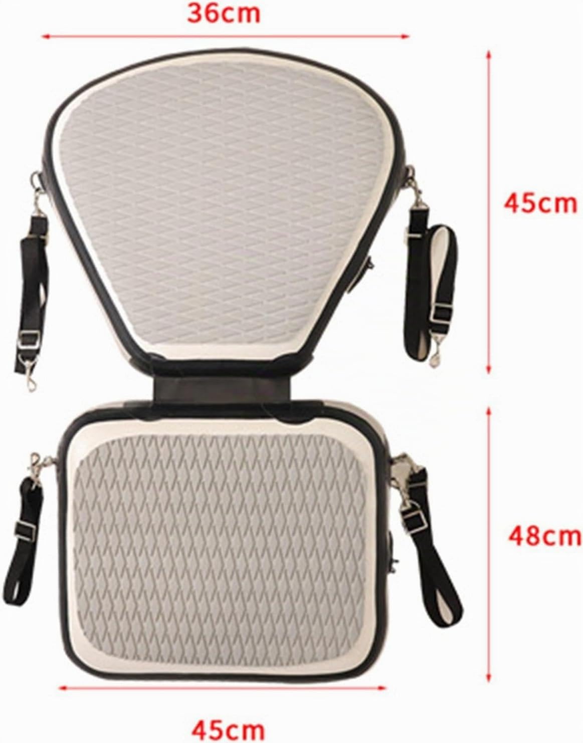 Brunelli Drop-Stitch Kajaksitz aufblasbar iSUP Abnehmbarer Paddle-Board-Sitz Kajak-Sitz Boots-Paddle-Board-Sitz Ergonomisch Komfort Verstellbarer