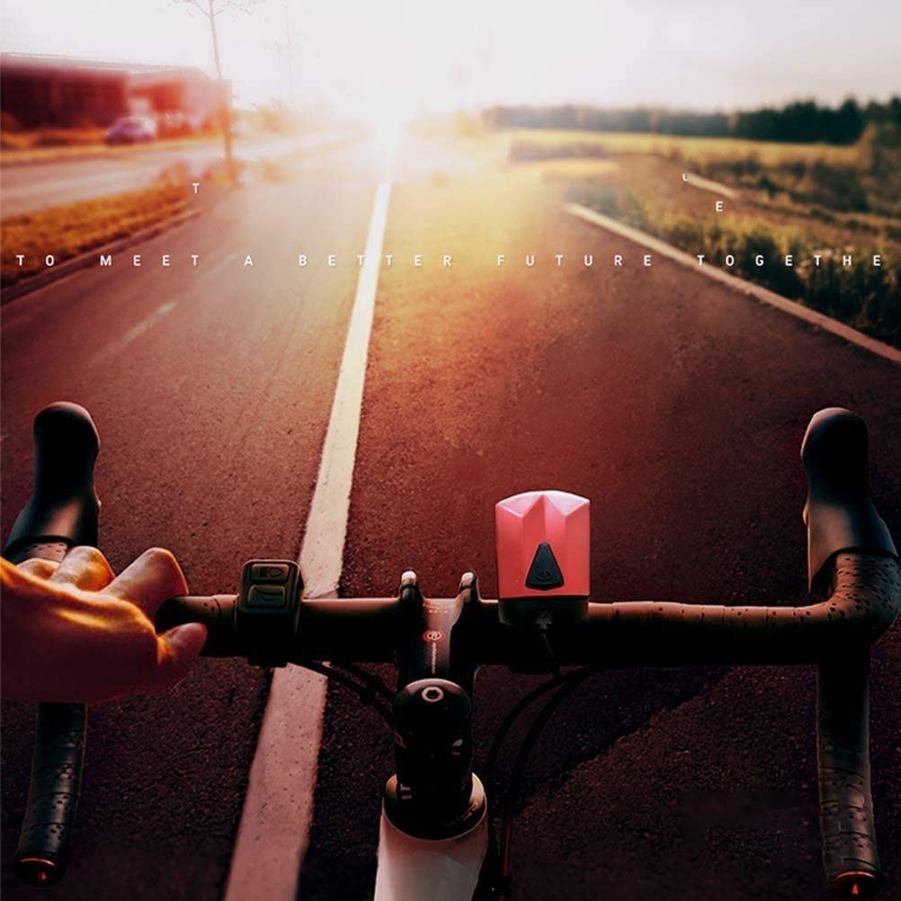 Luces de Bicicletas Recargables USB Frente y Espalda, Luces de Bicicleta de 1200mAh Conjunto de Luces de Gran Angular, fácil de Instalar Luces de Bicicleta, Carretera y montaña Ciclismo Faro de