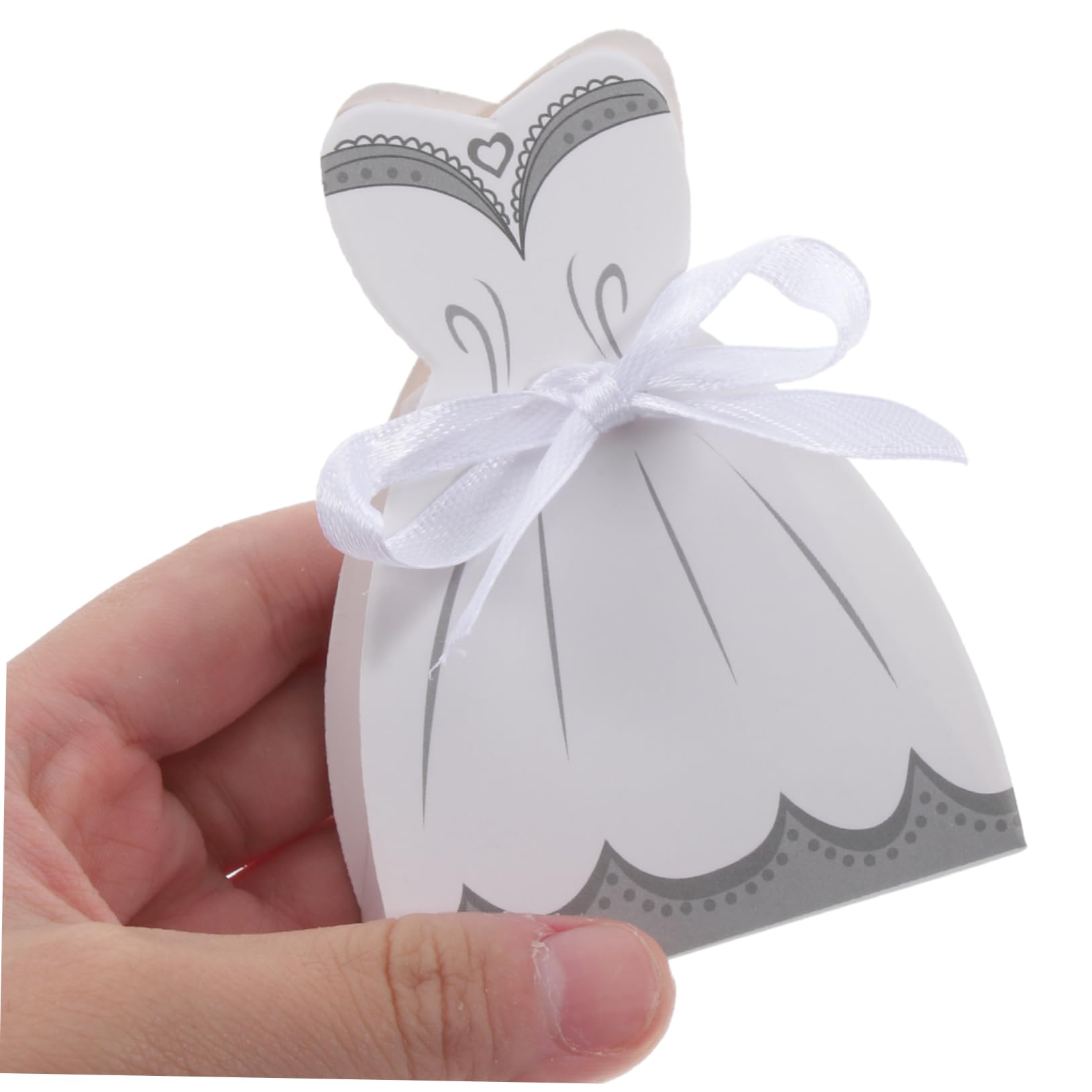 100 Pezzi Scatole Regalo per Matrimoni Nastri di Seta, Confezioni Eleganti e Sicure in Carta per Bomboniere, per Banchetti e Feste Nuziali