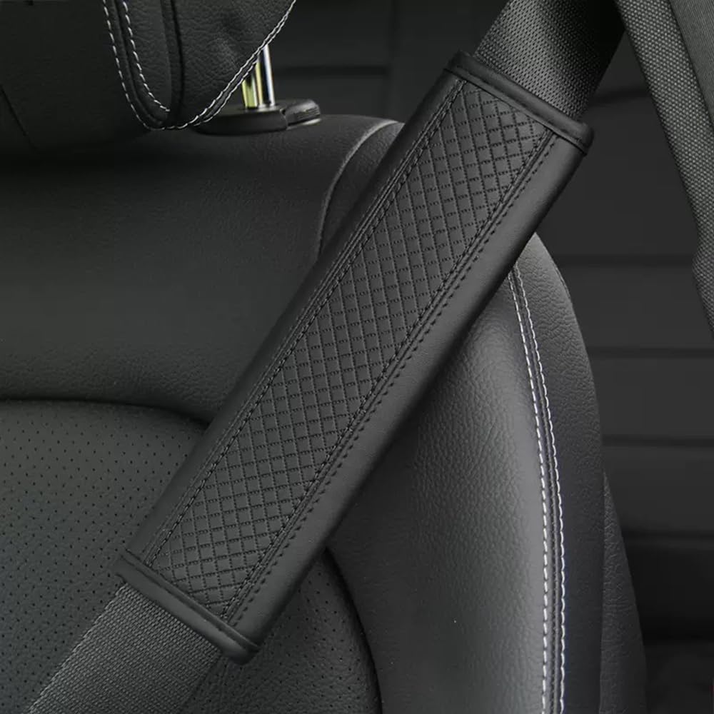 KLOPEFH 2Pcs Car Seat Belt Pads Compatible for Audi A6 C6 C7 C7.5 C8 Sedan 2006-2022