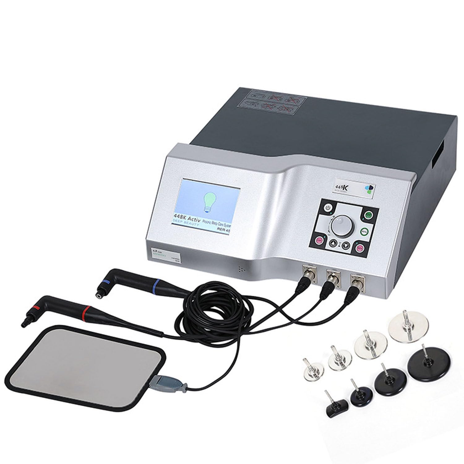 BEESOM Tecar Therapy Physio Machine,Deep Diathermy Physical Therapy Device, 448KHz CET RET Intelligent System,Deep Tissue Penetration,Body Pain Relief,for Sports Recovery and Professional PClinics