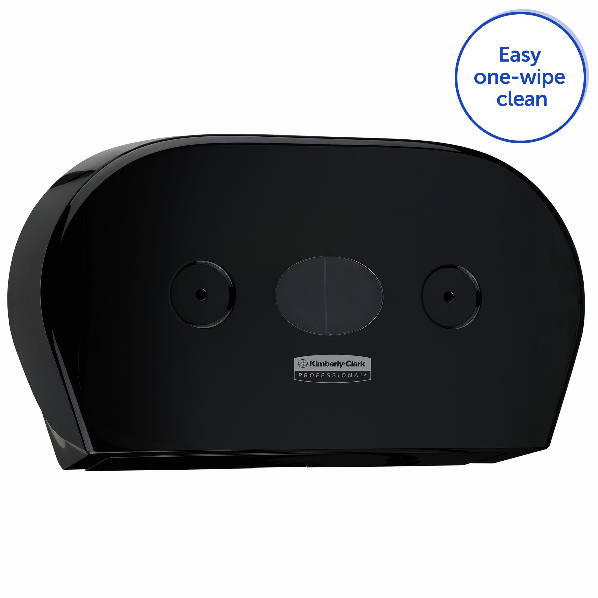 Twin Mini Aquarius Portarrollos Negro de Papel higiénico para baño de dispensación Central 7187-1 x Negro, Dispensador de Papel higiénico