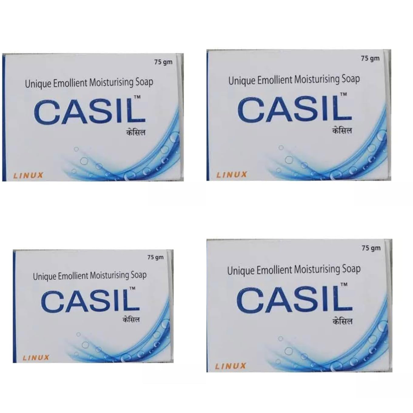 Casil Unique Emollient Moisturizing Soap Pack of - 4 * 75gm