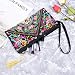 Tinksky Vintage Mujer étnica Monedero Cartera Bolsa Mariposa Flor teléfono