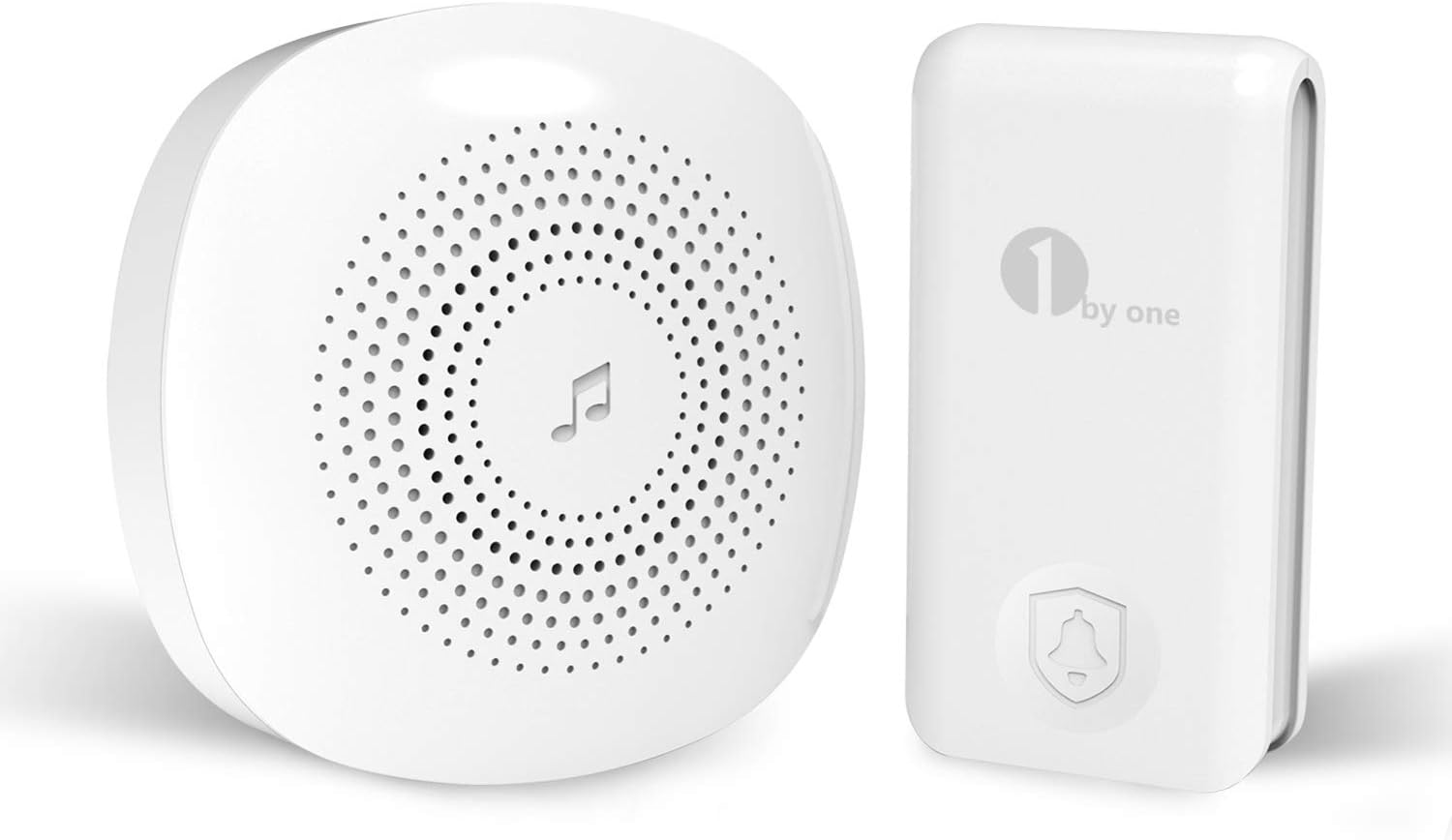 1byone Wireless Doorbell Set, Easy Chime Doorbell, No Battery Required