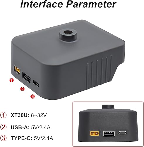 Miniatura 3 de Horsun Fuente de alimentación Inversor USB Cargador Adaptador Powertool Convertidor Compatible con MakitaBosch 12V 18V Herramientas Eléctricas
