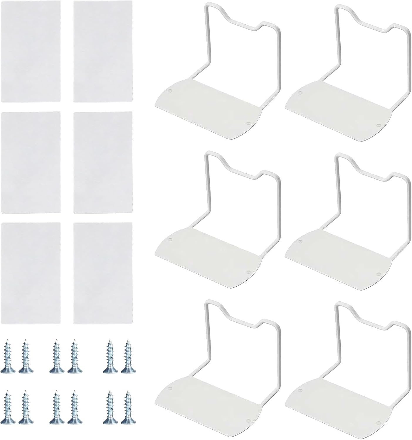 6 Pack Mattress Sliding Stoppers, Heavy Duty Mattress Gripper, Extra-Long Anti-Slip Retainer Bar Universal Fit for Most Bed Frames (Black)