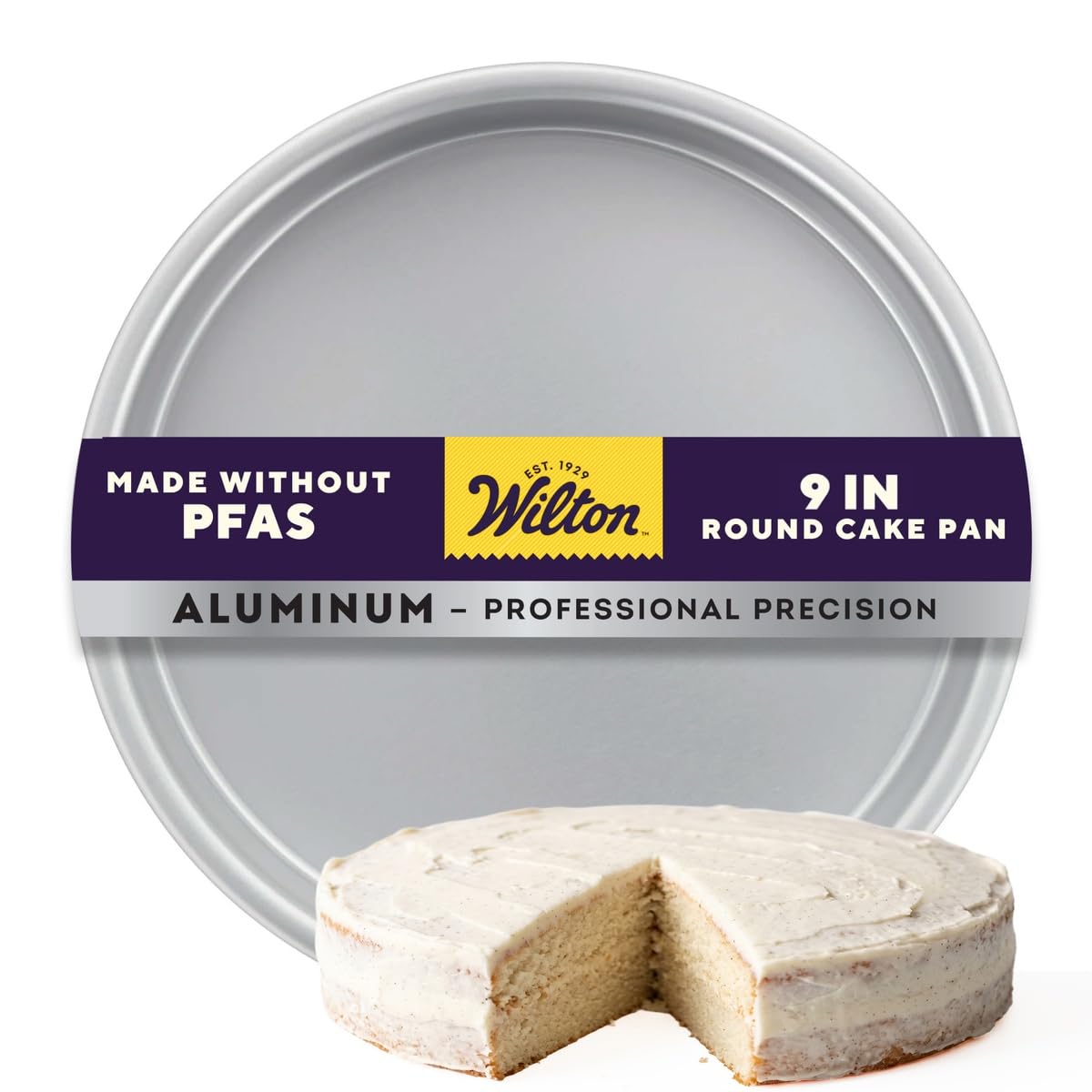 Wilton Aluminum Round Cake Pan Set, 9 x 2 in
