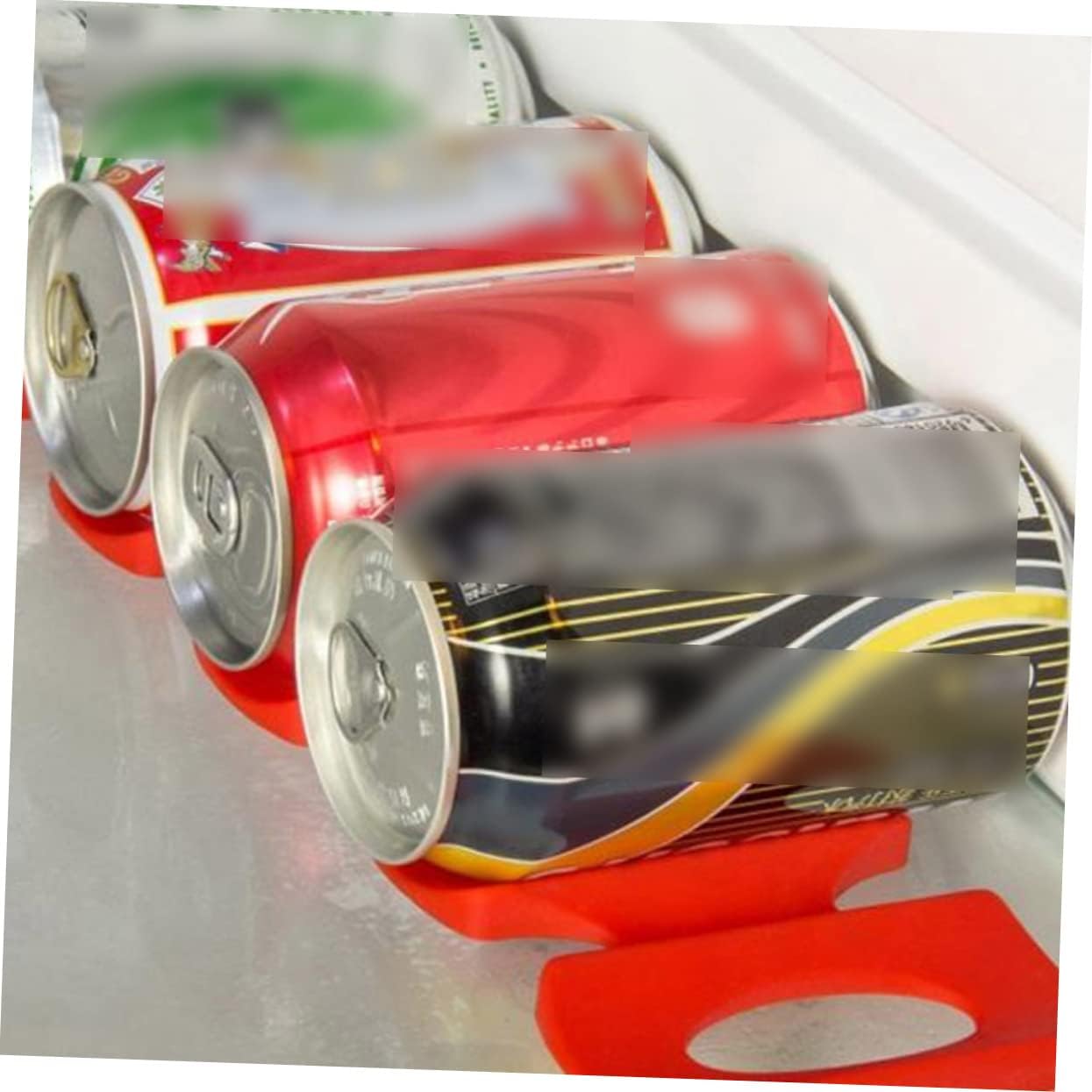 3Pcs Silicone Can Beverage Storage Rack Mat for Refrigerator Use