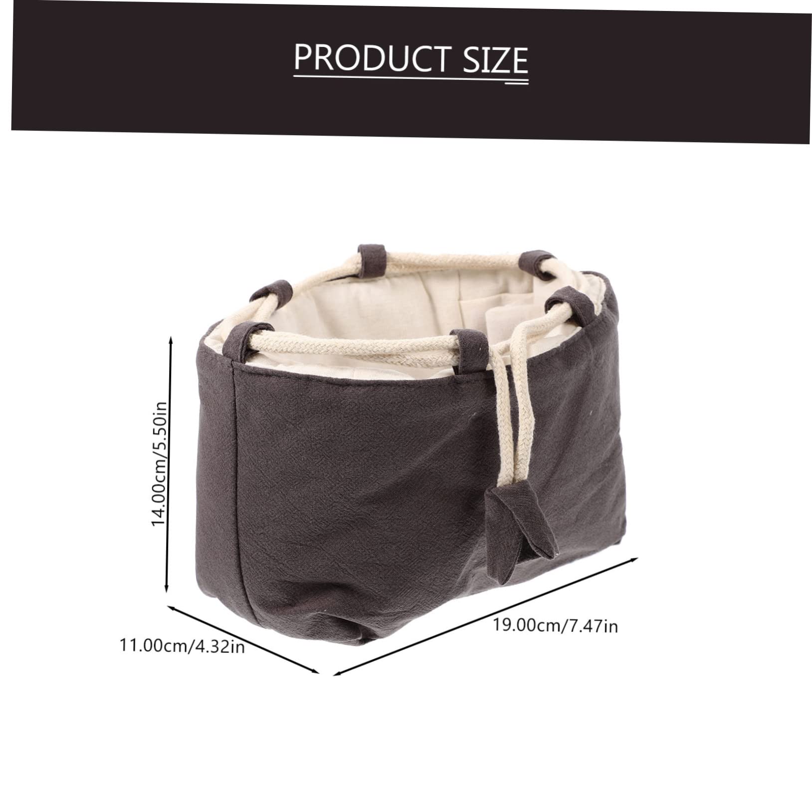 PRETYZOOM Travel Tea Storage Teacup Pouch for Portable Teaware Convenient Teaware Bag Grey Travel Bag