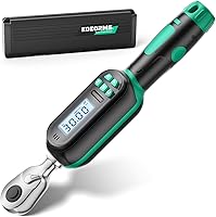 Vista 10 de Llave dinamométrica digital KOEORWS de 1/2 pulgada, 5.02-99.57 pies-libra/6.8-135 Nm, llave dinamométrica electrónica con valor preestablecido