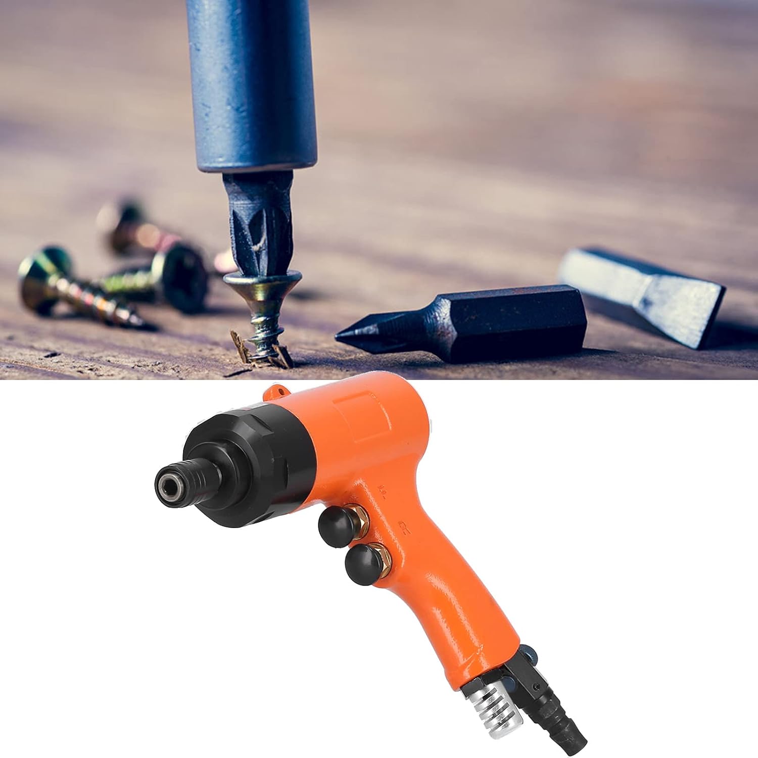 Acouto Pneumatic 8H Dual Direction Hand Tool with 8000rpm Speed for Efficient Screw Fastening