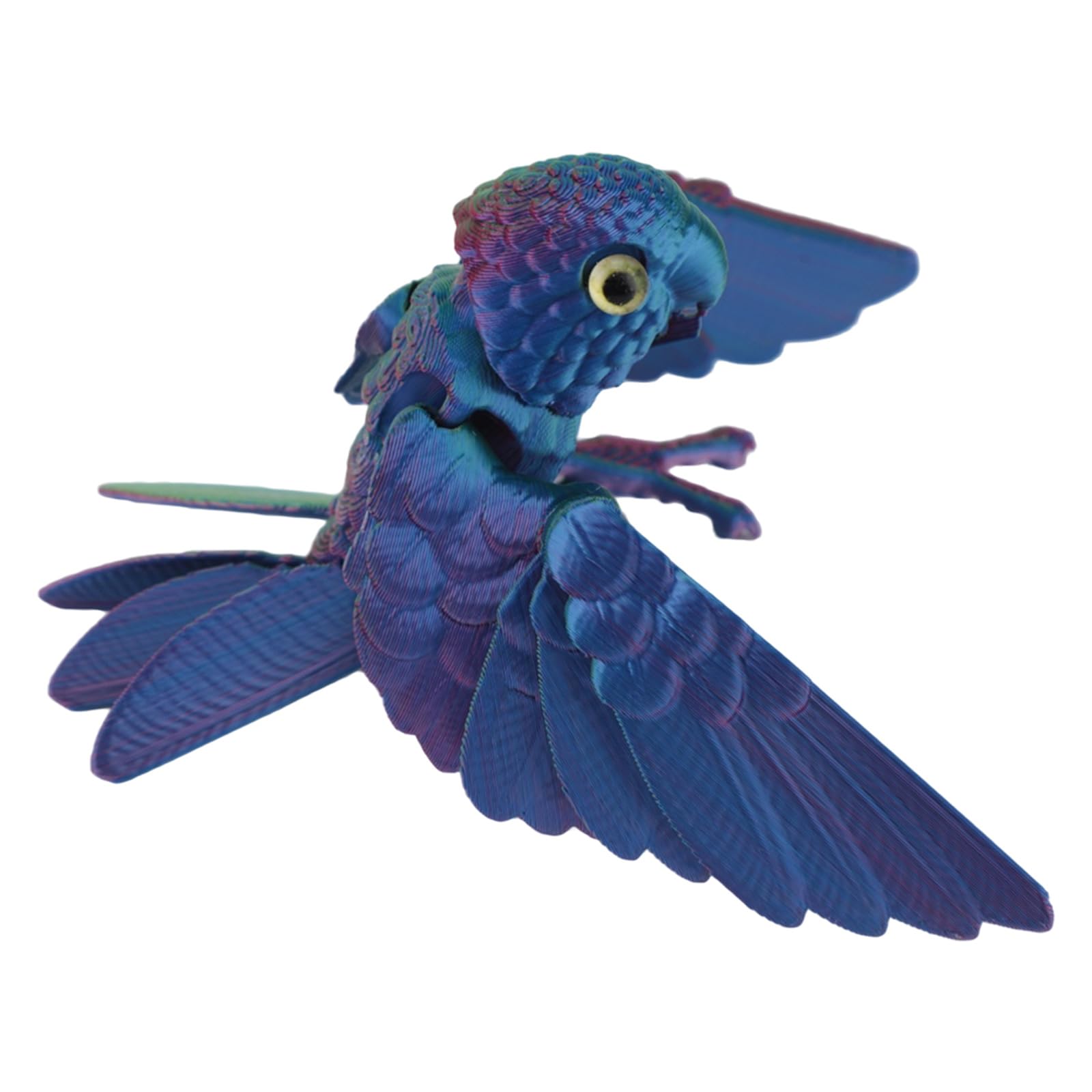 Peiiwdc 3D Printed Parrots, Flexible Joint Articulated Parrots Fidgety Toy Realistic Statue Table Ornament Home Decors Flexible Joint Articulated Fidgety Toy