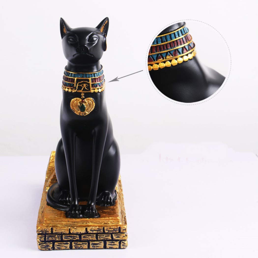 Fantasee Weinregalhalter, altägyptische Gottheit, Bastet, Weinflaschenständer, hochwertiges Harzmaterial, Geschenk für Küche, Zuhause, Raumdekoration (Harz – Bastet)