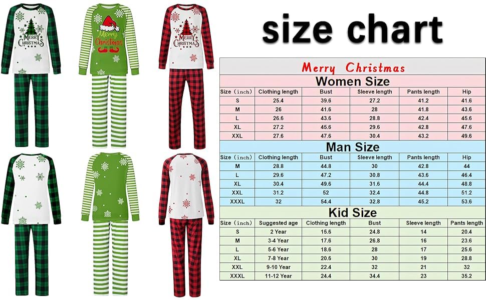 Family Christmas pajamas matching set adult pjs men women couple Comfy sleepwear4