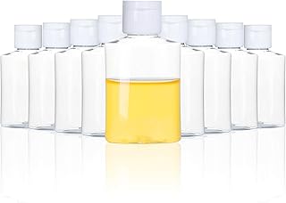 36 Pack 2oz Clear Plastic Empty Bottles Travel Containers with Flip Cap for Travel，Hand Sanitizer, Cosmetic, Shampoo, Lotion, Liquid Body Soap, Cream, Toner, BPA-free